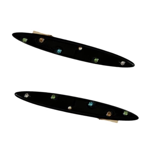 Zktfyshk Elegante Strass-Haarspange mit bunten Kristallen, Acetatsäure-Design, Haarnadel für Damen und Mädchen, für den täglichen Gebrauch von Zktfyshk