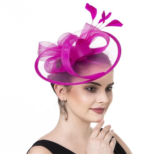 Zktfyshk Fascinator für Damen, Haarspange, Hut, gefiederte Schleier, Haar-Accessoire, modisches Haarteil für Hochzeit, Party, besondere Anlässe Zktfyshk Fascinator für Damen, Haarspange, Hut, gefiederte Schleier, Haar-Accessoire, modisches Haarteil für Hochzeit, Party, besondere Anlässe von Zktfyshk