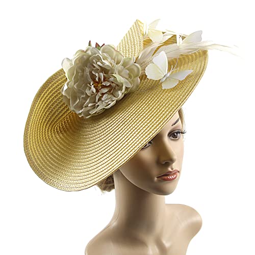 Zktfyshk Fascinator für Teeparty, Hochzeit, Fascinator, Pillbox, Hut, Kopfschmuck von Zktfyshk
