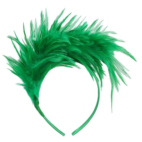 Zktfyshk Feder-Kopfbedeckung mit hellen Farben für Themenveranstaltungen, Versammlungen, biegbarer Haarreif für Karneval, Festival, Feier Zktfyshk Feder-Kopfbedeckung mit hellen Farben für Themenveranstaltungen, Versammlungen, biegbarer Haarreif für Karneval, Festival, Feier von Zktfyshk