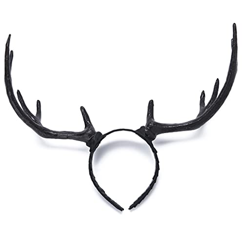 Zktfyshk Frauen Hirsch Horn Kopfschmuck Party Requisiten Elch Stirnband für Halloween Party Weihnachten für kreative Cosplay Haarschmuck Zktfyshk Frauen Hirsch Horn Kopfschmuck Party Requisiten Elch Stirnband für Halloween Party Weihnachten für kreative Cosplay Haarschmuck von Zktfyshk