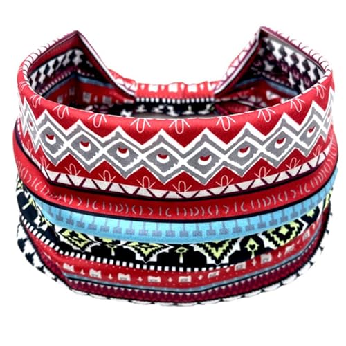Zktfyshk Geknotetes Stirnband für Damen, elastisches Bandeau-Sport-Kopfband, afrikanisches Haarband, rutschfest, dehnbar, Workout-Kopfbedeckung Zktfyshk Geknotetes Stirnband für Damen, elastisches Bandeau-Sport-Kopfband, afrikanisches Haarband, rutschfest, dehnbar, Workout-Kopfbedeckung von Zktfyshk