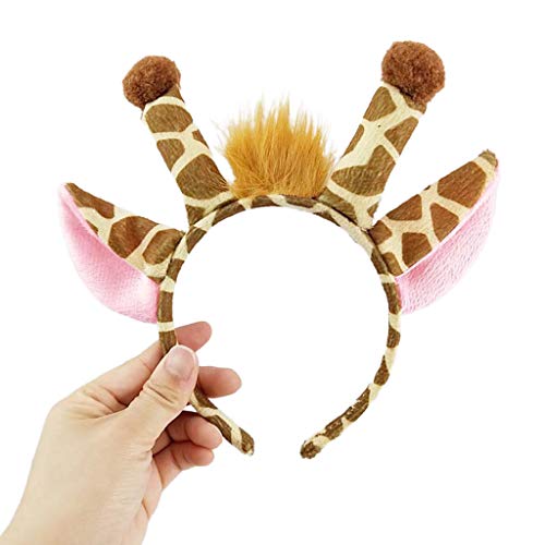 Zktfyshk Giraffen-Haarreif, Plüsch-Giraffen-Stirnband, Giraffen-Kopfbedeckung, Stirnband für Damen und Mädchen, Cartoon-Plüsch-Haarband, Kopfschmuck Zktfyshk Giraffen-Haarreif, Plüsch-Giraffen-Stirnband, Giraffen-Kopfbedeckung, Stirnband für Damen und Mädchen, Cartoon-Plüsch-Haarband, Kopfschmuck von Zktfyshk