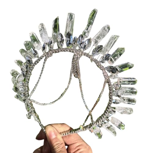 Zktfyshk Glitzernde Strass-Braut-Tiaras, Haarband für Hochzeit und formelle Veranstaltungen, elegantes Stirn-Kronstück für besondere Anlässe Zktfyshk Glitzernde Strass-Braut-Tiaras, Haarband für Hochzeit und formelle Veranstaltungen, elegantes Stirn-Kronstück für besondere Anlässe von Zktfyshk