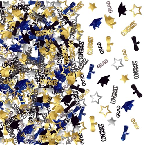 Zktfyshk Glitzerndes Partyzubehör, goldfarben, schwarz, blau, Feier-Dekorationen für Veranstaltungen, 1 Beutel von Zktfyshk