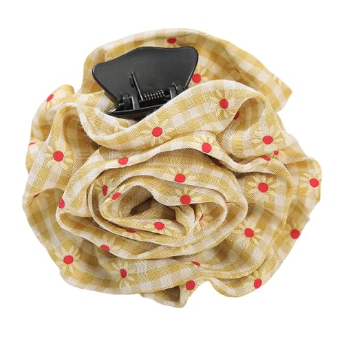 Zktfyshk Haarklammer mit Blumenmuster und sicherem Griff, leichte Haarnadel für Damen, für den täglichen Gebrauch im Freien von Zktfyshk