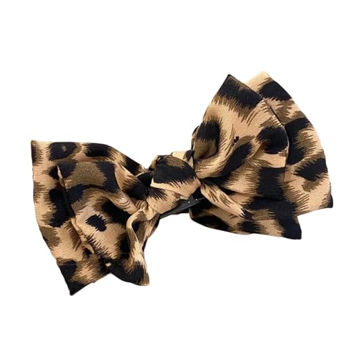 Zktfyshk Haarklammer mit Tiermuster, Schleife, für Damen, rutschfest, für dicke, feine Hochsteckfrisuren von Zktfyshk