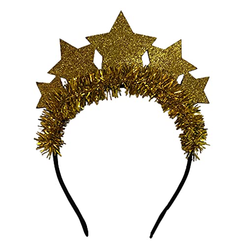 Zktfyshk Haarreifen für das neue Jahr, Sterne, Lametta, Kopfschmuck für Neujahr, Weihnachten, Party, Stirnbänder für kreative Foto-Requisiten Zktfyshk Haarreifen für das neue Jahr, Sterne, Lametta, Kopfschmuck für Neujahr, Weihnachten, Party, Stirnbänder für kreative Foto-Requisiten von Zktfyshk