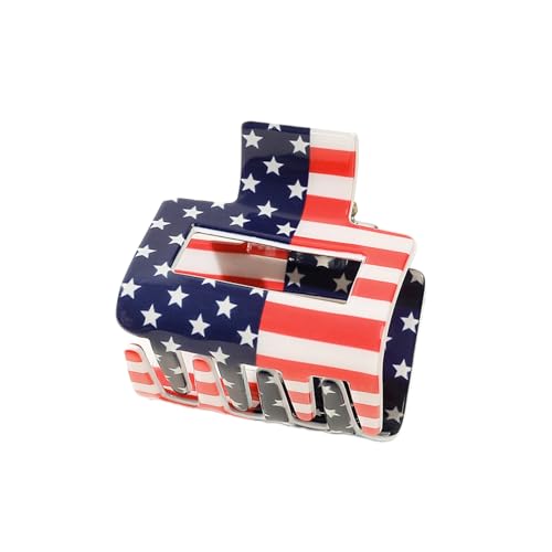 Zktfyshk Haarspange für Mädchen, Pferdeschwanz, kreative Flaggen, Haarspange, lässig, Bankett, Haarspange für Mädchen Zktfyshk Haarspange für Mädchen, Pferdeschwanz, kreative Flaggen, Haarspange, lässig, Bankett, Haarspange für Mädchen von Zktfyshk