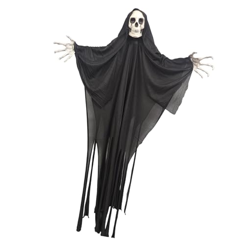 Zktfyshk Halloween-Geist-Puppen-Dekorationen, auffälliger Totenkopf-Form, Ornament, erschreckende Feste, Verzierung von Zktfyshk