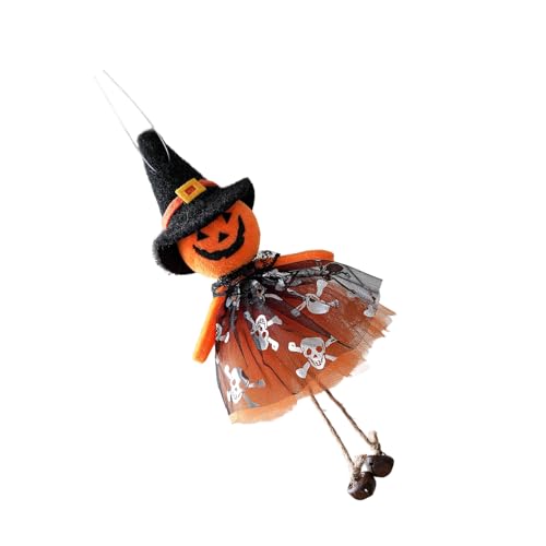 Zktfyshk Halloween-Hängedekoration aus Stoff, gruselige, unheimliche Hexe, schwarze Katzen, Kürbis, Phantom-Ornament für den Innenbereich Zktfyshk Halloween-Hängedekoration aus Stoff, gruselige, unheimliche Hexe, schwarze Katzen, Kürbis, Phantom-Ornament für den Innenbereich von Zktfyshk