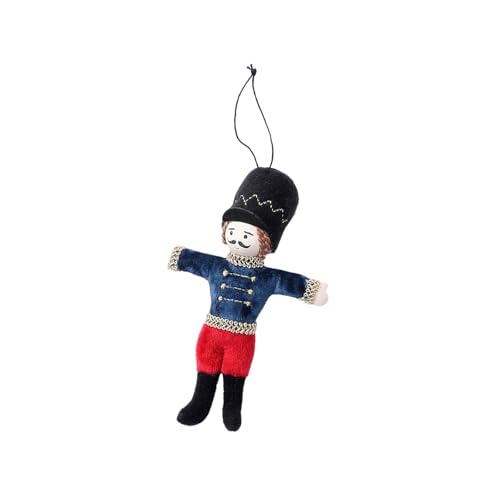 Zktfyshk Handgefertigter Nussknacker aus Stoff, Soldat, Ornament, Weihnachtsbaumdekoration, Festival, Urlaub, zum Aufhängen Zktfyshk Handgefertigter Nussknacker aus Stoff, Soldat, Ornament, Weihnachtsbaumdekoration, Festival, Urlaub, zum Aufhängen von Zktfyshk