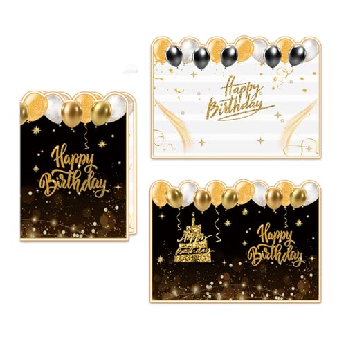 Zktfyshk Happy Birthday Gästebuch für Freunde, groß, Schwarz / Gold, übergroße Nachricht Zktfyshk Happy Birthday Gästebuch für Freunde, groß, Schwarz / Gold, übergroße Nachricht von Zktfyshk