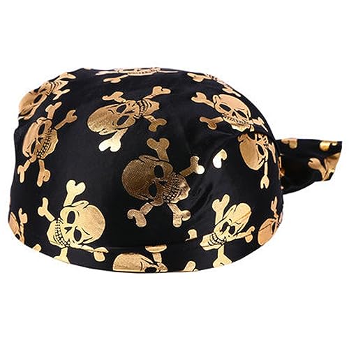 Zktfyshk Heiße Mädchen Schädeldruck Bandana Pirat Kerchief Mit Schöner Schädeldruck Turban Halloween Head Wrap Schöne Haar Kerchiefuch von Zktfyshk