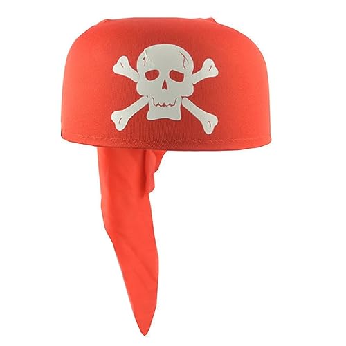 Zktfyshk Heiße Mädchen Schädeldruck Bandana Pirat Kerchief Mit Schöner Schädeldruck Turban Halloween Head Wrap Schöne Haar Kerchiefuch von Zktfyshk