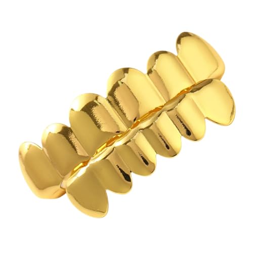 Zktfyshk Hip Hop Abnehmbare Mund Grillzs Set Top und Bottom Zahnkappen Bequeme Dentals Grills für Party und Musik Zktfyshk Hip Hop Abnehmbare Mund Grillzs Set Top und Bottom Zahnkappen Bequeme Dentals Grills für Party und Musik von Zktfyshk