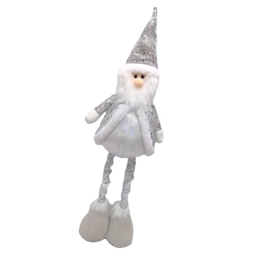 Zktfyshk Höhenverstellbare Weihnachtsmann/Schneemann/Hirschfigur, dehnbar, Weihnachtsdekoration für Fenster, Zuhause, Urlaub von Zktfyshk