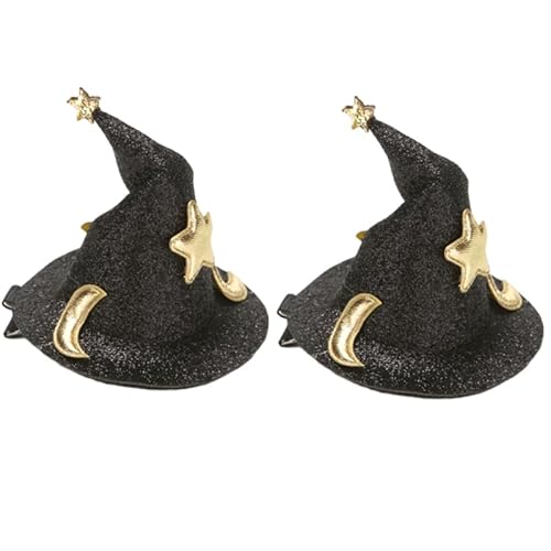 Zktfyshk Hübsche Seitenklammer, Halloween-Haarspangen, Seitenclip, Zauberer, Hut, Haarspange, Kopfschmuck für Halloween, Cosplay, Kostüm Zktfyshk Hübsche Seitenklammer, Halloween-Haarspangen, Seitenclip, Zauberer, Hut, Haarspange, Kopfschmuck für Halloween, Cosplay, Kostüm von Zktfyshk