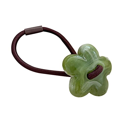 Zktfyshk Kleine Blumen-Haarschleife, elastisch, dehnbares Haarband, floraler Kopfschmuck, Haargummis, Pferdeschwanz-Halter für Frauen und Mädchen Zktfyshk Kleine Blumen-Haarschleife, elastisch, dehnbares Haarband, floraler Kopfschmuck, Haargummis, Pferdeschwanz-Halter für Frauen und Mädchen von Zktfyshk