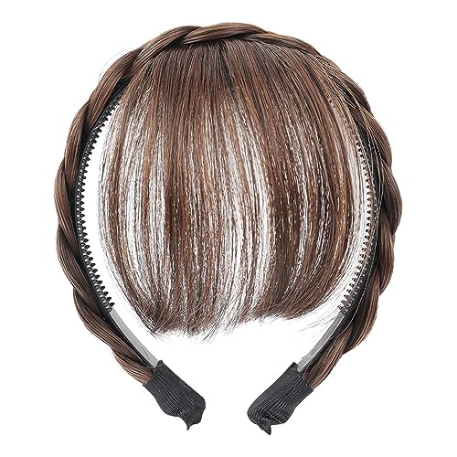 Zktfyshk Natürlicher falscher Pony, Haarteil, Haarband, weicher Pony, Luft-Pony, für den täglichen Gebrauch, Mädchen, synthetisches Haarband Zktfyshk Natürlicher falscher Pony, Haarteil, Haarband, weicher Pony, Luft-Pony, für den täglichen Gebrauch, Mädchen, synthetisches Haarband von Zktfyshk