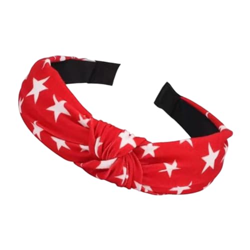 Zktfyshk Patriotische Sternflaggen-Stirnbänder für Damen, rot, weiß, blau, Haar-Accessoire für 4. Juli von Zktfyshk