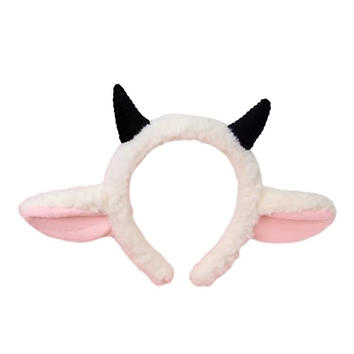 Zktfyshk Plüsch-Schaf-Ohren-Haarreif, pelziges Ohren-Haarband, Cosplay-Kostüm, Weihnachtsfeier, schöner Kopfschmuck für Erwachsene und Kinder, lustige Kopfbedeckung Zktfyshk Plüsch-Schaf-Ohren-Haarreif, pelziges Ohren-Haarband, Cosplay-Kostüm, Weihnachtsfeier, schöner Kopfschmuck für Erwachsene und Kinder, lustige Kopfbedeckung von Zktfyshk