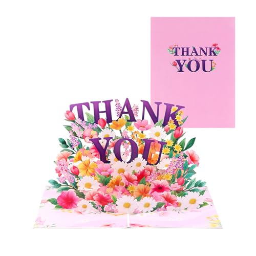 Zktfyshk Popup Danke Geburtstagskarte Elegante Blume Überraschung Karte Grußkarte für Geburtstag Weihnachten Mutter Zktfyshk Popup Danke Geburtstagskarte Elegante Blume Überraschung Karte Grußkarte für Geburtstag Weihnachten Mutter von Zktfyshk