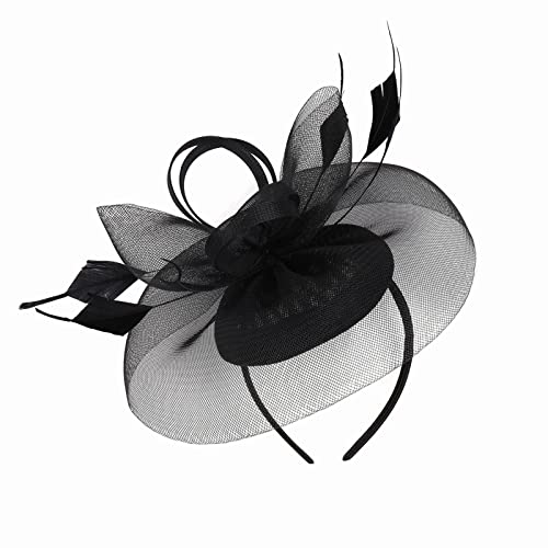 Zktfyshk Schmetterling Mesh Hut Stirnbänder Stilvolle Damen Fascinator Hut Haarteil für Hochzeiten und Partys von Zktfyshk