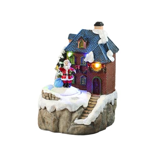 Zktfyshk Spieluhr mit drehbarem Weihnachtsmann-Design, Dekoration für Kinder, Männer, Frauen von Zktfyshk
