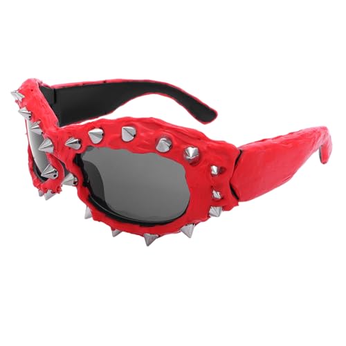 Zktfyshk Sportliche Sonnenbrille für Shows, Bühne und Alltag, einzigartiges Zubehör, modernes Outfit, Foto-Requisiten Zktfyshk Sportliche Sonnenbrille für Shows, Bühne und Alltag, einzigartiges Zubehör, modernes Outfit, Foto-Requisiten von Zktfyshk