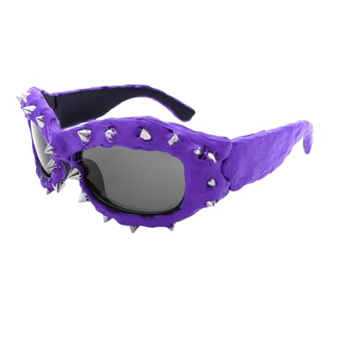 Zktfyshk Sportliche Sonnenbrille für Shows, Bühne und Alltag, einzigartiges Zubehör, modernes Outfit, Foto-Requisiten Zktfyshk Sportliche Sonnenbrille für Shows, Bühne und Alltag, einzigartiges Zubehör, modernes Outfit, Foto-Requisiten von Zktfyshk