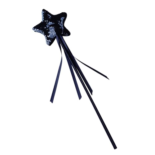 Zktfyshk Stern Pailletten Stick Cosplay Requisiten Mädchen Kostüm Zauberstab Party Requisiten für Kinder Mädchen Weihnachten Party von Zktfyshk