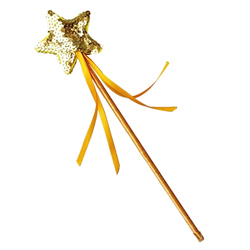 Zktfyshk Stern Pailletten Stick Cosplay Requisiten Mädchen Kostüm Zauberstab Party Requisiten für Kinder Mädchen Weihnachten Party von Zktfyshk