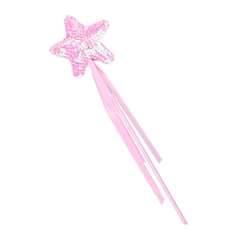 Zktfyshk Stern Pailletten Stick Cosplay Requisiten Mädchen Kostüm Zauberstab Party Requisiten für Kinder Mädchen Weihnachten Party von Zktfyshk