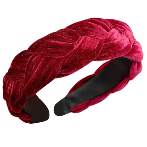 Zktfyshk Stilvolle geflochtene Plüsch-Stirnbänder für Damen, elastisches Vintage-Haarband, modisches Haar-Accessoire für Hochzeiten und Abschlussbälle Zktfyshk Stilvolle geflochtene Plüsch-Stirnbänder für Damen, elastisches Vintage-Haarband, modisches Haar-Accessoire für Hochzeiten und Abschlussbälle von Zktfyshk