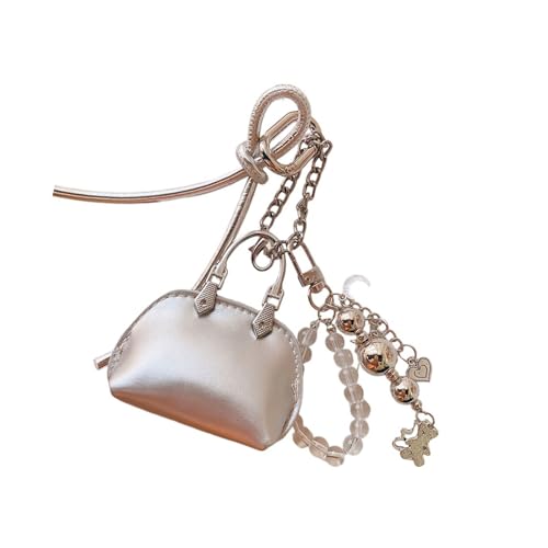 Zktfyshk Stilvoller PU-Leder-Handtaschen-Schlüsselanhänger für Rucksack, Tasche, Charm, Unisex, modisches Ornament, Festival Zktfyshk Stilvoller PU-Leder-Handtaschen-Schlüsselanhänger für Rucksack, Tasche, Charm, Unisex, modisches Ornament, Festival von Zktfyshk