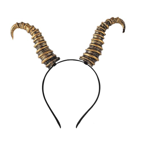 Zktfyshk Teufelshorn-Stirnband für Halloween-Partys, Kostüm, Haar-Accessoire, leicht, praktisch, Harz, Festival-Zubehör Zktfyshk Teufelshorn-Stirnband für Halloween-Partys, Kostüm, Haar-Accessoire, leicht, praktisch, Harz, Festival-Zubehör von Zktfyshk