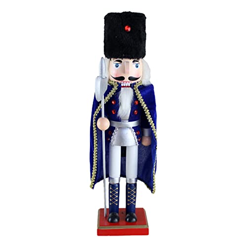 Zktfyshk Traditionelle Weihnachtsfigur aus Holz, 38 cm hoch, dekorative Königsfigur Soldat Zktfyshk Traditionelle Weihnachtsfigur aus Holz, 38 cm hoch, dekorative Königsfigur Soldat von Zktfyshk