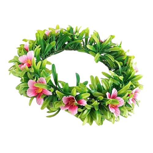 Zktfyshk Weicher Stoffblumen-Haarreif mit realistischer Blüte in 4 Farben für Strand-Fotografie-Requisiten von Zktfyshk