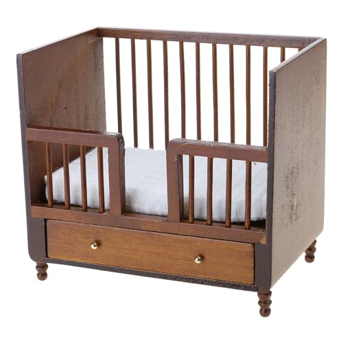 1:12 Modell Baby Cot Cot Bed Wohnzimmer Holzmöbel Mikro Landschaft Dekoration Doll Haus Accessoires Dekoration Für Familienspiele 1:12 Modell Baby Cot Cot Bed Wohnzimmer Holzmöbel Mikro Landschaft Dekoration Doll Haus Accessoires Dekoration Für Familienspiele von Zkydhbd