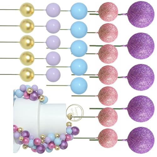 50pieces Round Cupcake Toppers Cake Decoration Set Cake Picks Hochzeitstortezubehör Für Partyfeierlichkeiten Geeignet von Zkydhbd