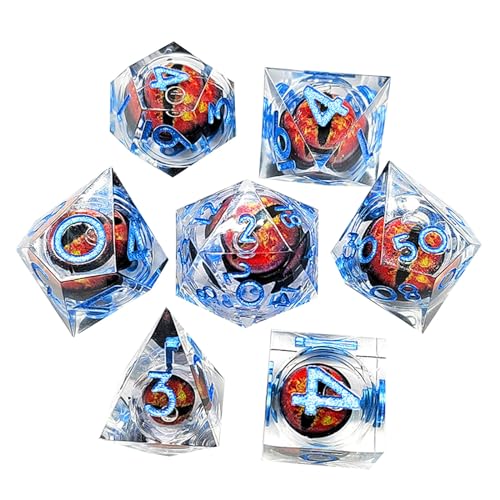 7 Piece RPG Diceset Für Spielbegeisterte Dragon Eye Diceset Für Rollenspiele Game Board Gaming Polyedrale Rollenrolle Spielen Dices Dragon Eye Dices von Zkydhbd