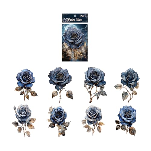 8 PCs Farbenfrohe Rosenaufkleber Für Journaling Und Kreative Projekte Fenster Stoßstange Laptop Phone Zubehör Scrapbooking Supplies Aufkleber 8 PCs Farbenfrohe Rosenaufkleber Für Journaling Und Kreative Projekte Fenster Stoßstange Laptop Phone Zubehör Scrapbooking Supplies Aufkleber von Zkydhbd