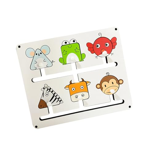 Zkydhbd Animal Maze Puzzle Puzzle Toy Board Bildungsspiel Für Kinder Mit Verstellbaren Wegen Sicherer Holzsensor Für Fokussierungstraining von Zkydhbd