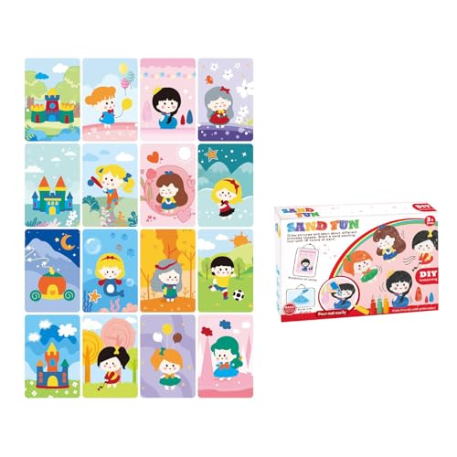 Buntes Sandkunst Bild Kits Für Kinder Handgefertigtes Sand Zeichnung Bastel Set Geburtstag Präsent Buntes Sandkunst Bild Kits Für Kinder Handgefertigtes Sand Zeichnung Bastel Set Geburtstag Präsent von Zkydhbd