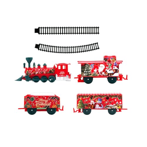 Zkydhbd Electric Christmas Train Toy Set Für Kinder Mit Lichtern Und Sounds Geeignetes Accessoire Für Haus Und Klassenzimmer Nutzen Sie Pädagogische Spielzeugzüge von Zkydhbd