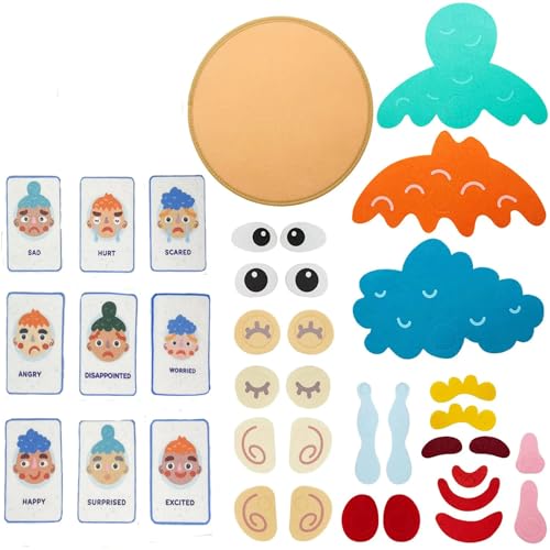Farbform Matching Game Facial Expression Emotion Puzzle Spielzeug Kinder Feinmotorik Puzzle Lerngeschenk Vorschule Lernen Spielzeug Handkoordination Bildungsspiele Spielset Spielset von Zkydhbd