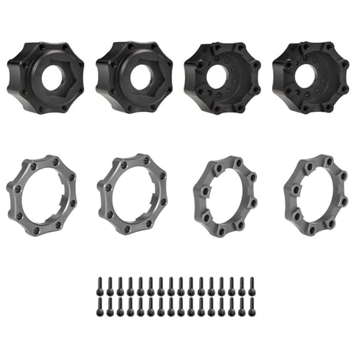 Fernbedienung Autos Zubehör Metall Extended Rad Hexagon Drive Hub Adapter Langlebiger Geräte Modell Auto Geändert Teile Fernbedienung Auto Spielzeugzubehör Zubehör von Zkydhbd