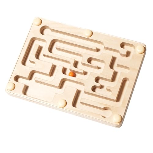 Hölzernen Balancing Perlenlabyrinth Spiel Puzzle Lernspielzeug Für Jungen Mädchen Entwickeln Feinmotorische Fähigkeiten Logische Denken Stamm Lernpuzzle Spielzeug von Zkydhbd