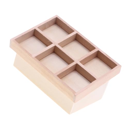 Holzstallregalmöbel Puppen Haus Miniatur Tönte Spiel Accessoires Life Szene Rollen Spiel Hobby Sammlung Dollhouses Küchenzubehör von Zkydhbd